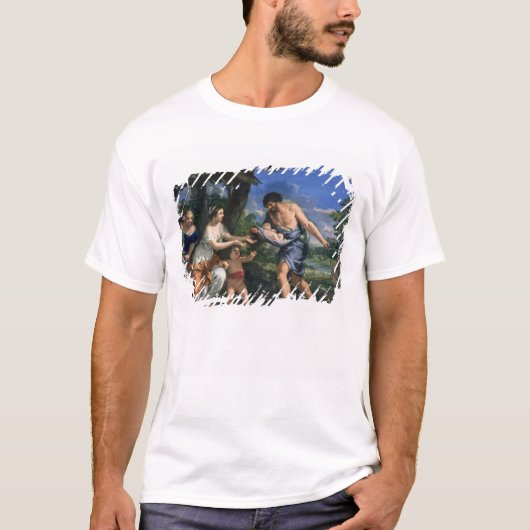 Faustulus verroeit Romulus en Remus T-shirt (Voorkant)