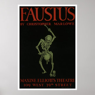 Faustus door Marlowe 1936 WPA Poster