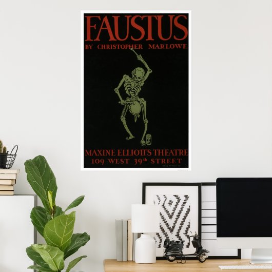 Faustus door Marlowe 1936 WPA Poster (Thuiskantoor)