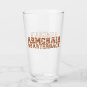 Fauteuil Quarterback Football Typografie Ale Glas (Achterkant)