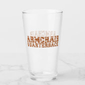 Fauteuil Quarterback Football Typografie Ale Glas (Voorkant)