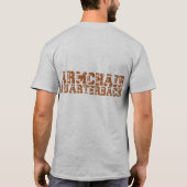 Fauteuil Quarterback Football Typografie T-shirt (Achterkant)