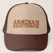 Fauteuil Quarterback Football Typografie Trucker Pet (Voorkant)