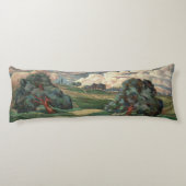 Fauve Landscape Lichaamskussen (Achterkant)