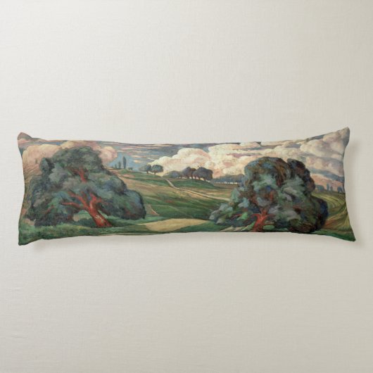 Fauve Landscape Lichaamskussen (Achterkant)