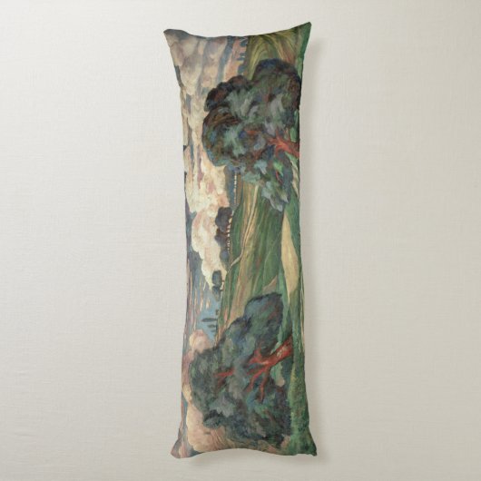 Fauve Landscape Lichaamskussen (Achterkant (Verticaal))