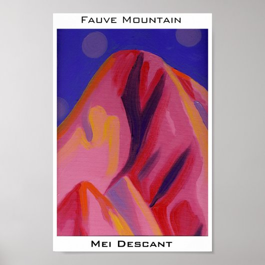 Fauve Mountain Poster (Voorkant)