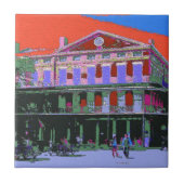Fauvism: New Orleans Pontalba Building Tegeltje (Voorkant)