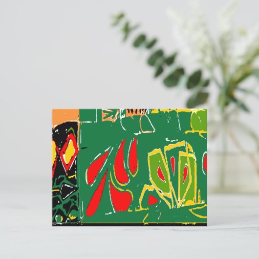 Fauvisme Abstracte vormen Briefkaart (Staand voorkant)