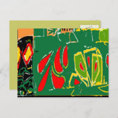 Fauvisme Abstracte vormen Briefkaart (Voorkant / Achterkant)