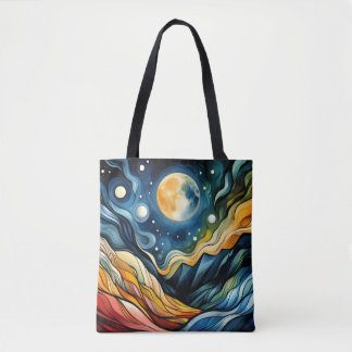 Fauvisme ruimte boodschappentas tote bag