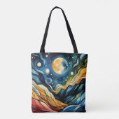 Fauvisme ruimte boodschappentas tote bag (Achterkant)