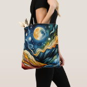 Fauvisme ruimte boodschappentas tote bag (Dichtbij)