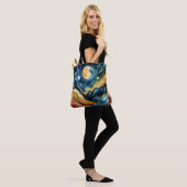 Fauvisme ruimte boodschappentas tote bag (Op model)