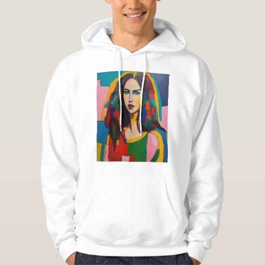 Fauvisme schilderij van anais zanotti met haar haa hoodie (Voorkant)