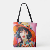 Fauvisme Vrouw in Pet Tote Bag (Achterkant)