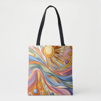 Fauvisme Zonsondergang Tote Bag