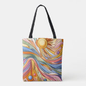 Fauvisme Zonsondergang Tote Bag (Achterkant)