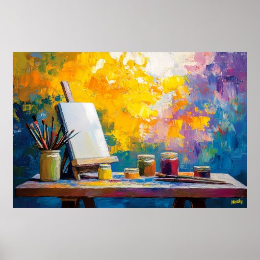 Fauvist Artist's Studio Art Print - Creatief (Voorkant)