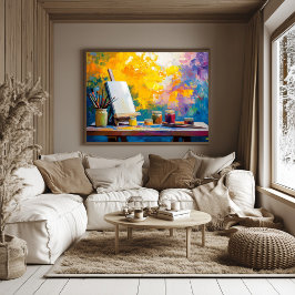 Fauvist Artist's Studio Art Print - Creatief