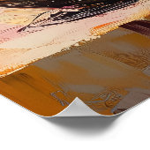 Fauvist Family Gathering - levendig en warm Poster (Hoek)