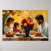 Fauvist Family Gathering - levendig en warm Poster (Voorkant)