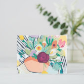 Fauvist Floral II Briefkaart (Staand voorkant)
