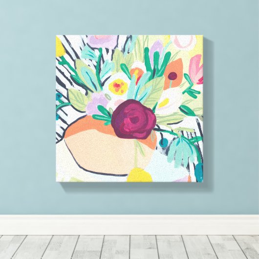 Fauvist Floral II Canvas Afdruk (Insitu (Houten vloer))