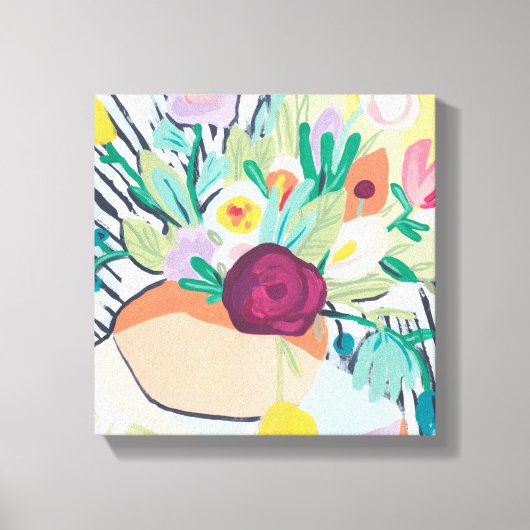 Fauvist Floral II Canvas Afdruk (Voorkant)