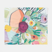 Fauvist Floral II Fleece Deken (Voorkant (Horizontaal))