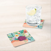 Fauvist Floral II Kartonnen Onderzetters (Insitu)