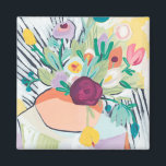 Fauvist Floral II Magneet<br><div class="desc">Fauvist Floral II van June Erica Vess. Biedt een vaas vol heldere bloei en groen.| 161970FN</div>