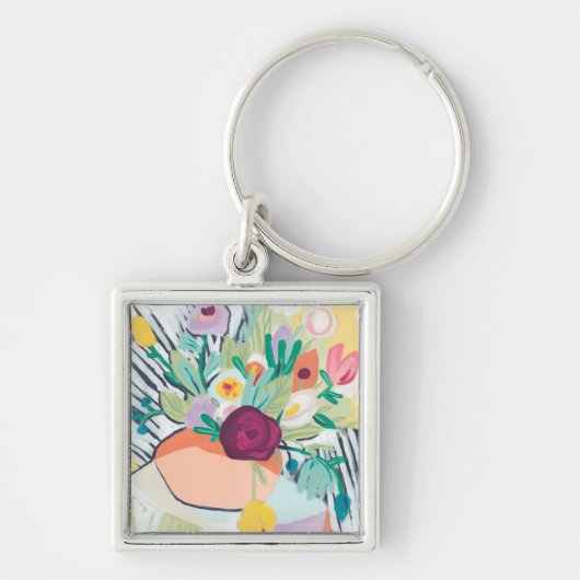 Fauvist Floral II Sleutelhanger (Voorkant)