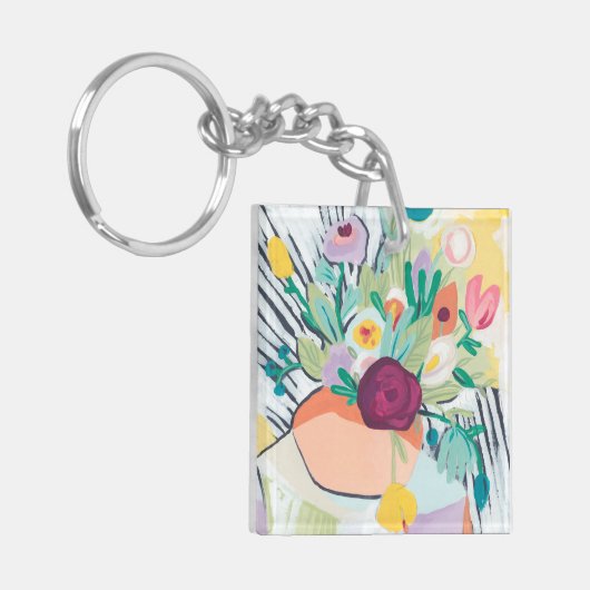 Fauvist Floral II Sleutelhanger (Voorkant Links)
