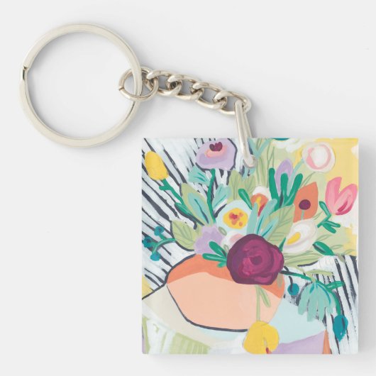 Fauvist Floral II Sleutelhanger (Voorkant)