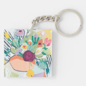 Fauvist Floral II Sleutelhanger (Achterkant)