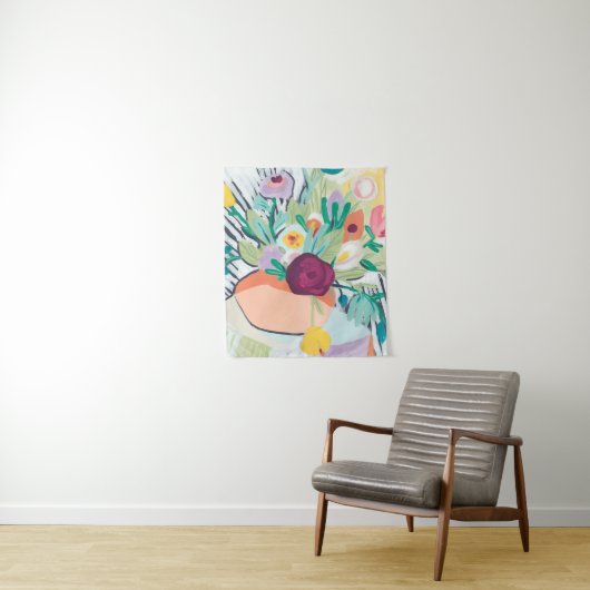 Fauvist Floral II Wandkleed (In situ)