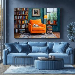 Fauvist Reading Nook Art – Gezellig Huis Poster