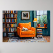 Fauvist Reading Nook Art – Gezellig Huis Poster (Voorkant)