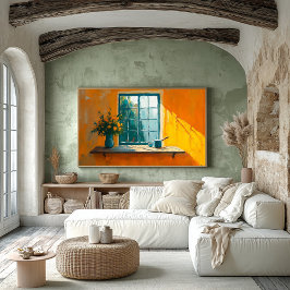 Fauvist Window met Sunlit Stilleven – Aangepast Poster