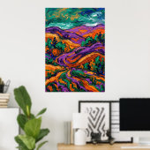 Fauvistisch Expressionistisch LandschapsPoster | L Poster (Thuiskantoor)