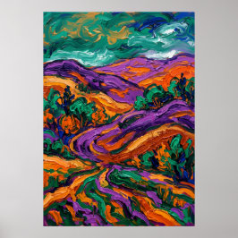 Fauvistisch Expressionistisch LandschapsPoster | L Poster