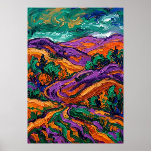 Fauvistisch Expressionistisch LandschapsPoster | L Poster (Voorkant)