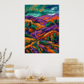 Fauvistisch Expressionistisch LandschapsPoster | L Poster (Keuken)