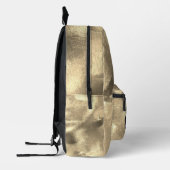 Faux 24K gouden blad Bling Glam Professional Logo Bedrukte Rugzak (Links)