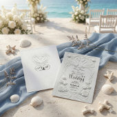 Faux 3D Embossed White Swan Floral Formal Wedding Kaart