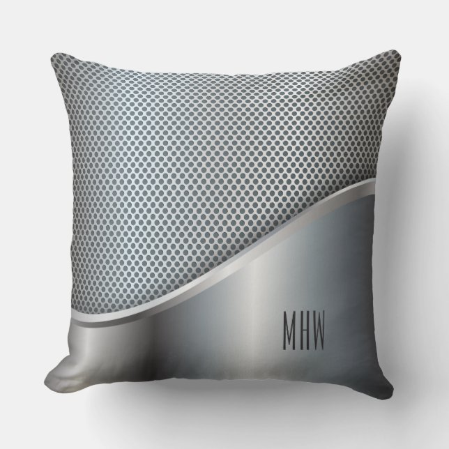 Faux, aangepaste monogram, kussens voor metalen (Voorkant)