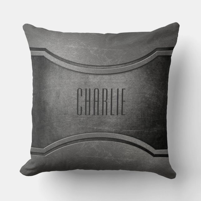 Faux, aangepaste monogram, kussens voor metalen (Voorkant)