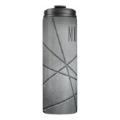 Faux, aangepaste monogram-monogram thermosbeker (Voorkant)