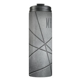 Faux, aangepaste monogram-monogram thermosbeker